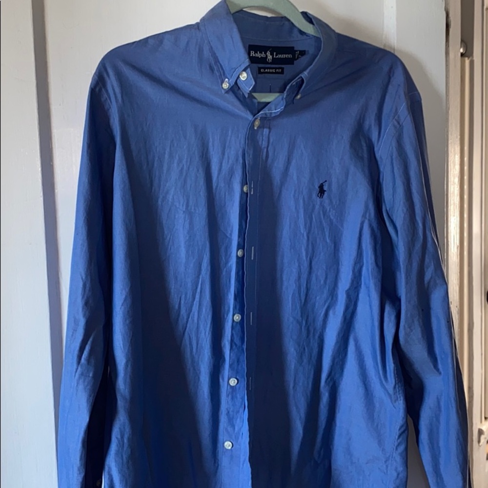 Blue Ralph Lauren Button Down =Classic Fit=